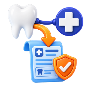 Dental medical billing icon
